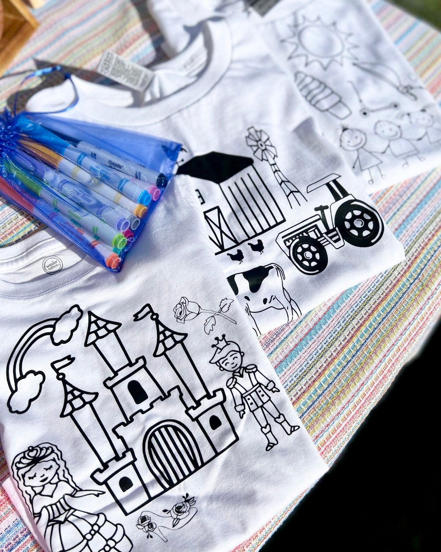 Coloring Shirt - Zoo Animals